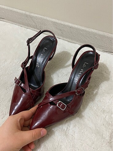 Diğer Bordo topuklu