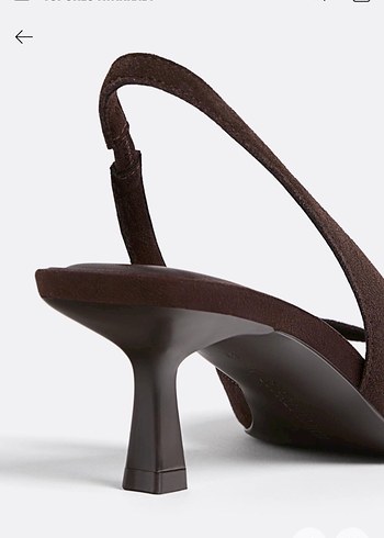 37 Beden Stradivarius Kahverengi Süet Topuklu