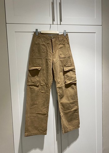 Stradivarius Bej Kargo Pantolon