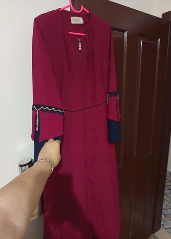 Diğer Bordo Uzun Kollu Sik Testtur Elbise