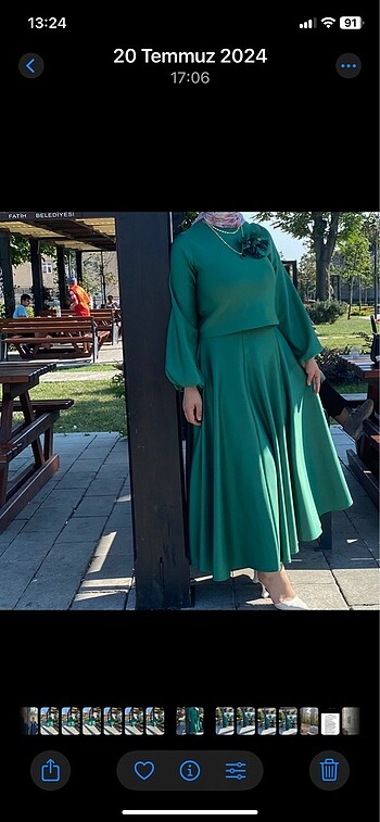 Etekli Tesettür Takım