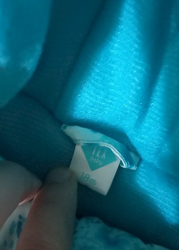HelloBaby Mavi Bağlama Desenli Bebek Kız Tulumu