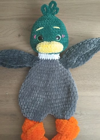 Diğer Gri Peluş Ördek Oyuncak amigurumi uyku arkadaşı