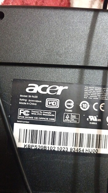 Acer sk-9620 klavye - Görsel 2