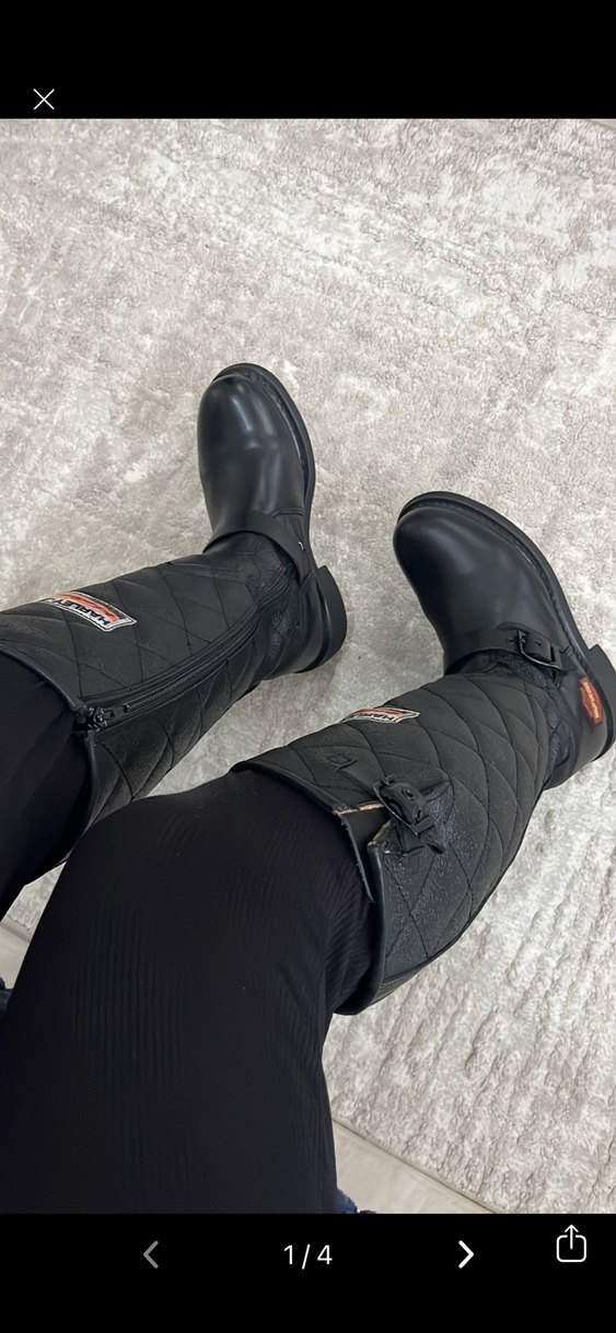 Harley davidson uzun çizme - Görsel 2