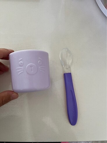 Silikon mama kaşığı bardagı
