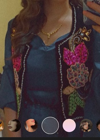 Boncuk İşlemeli  yöresel Yelek - Görsel 2