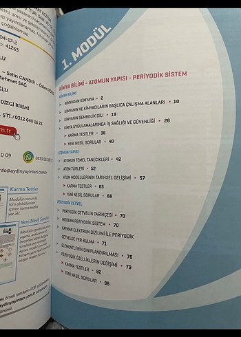 Kimya Ders İşleyiş Modülleri - Aydın Yayınları