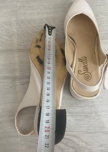 35 Beden Beyaz Tokalı Stiletto Kadın Abiye Ayakkabı