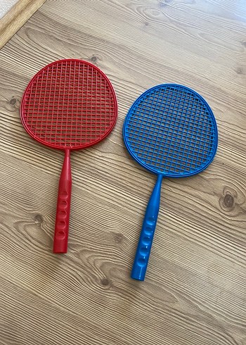Renkli Plastik Badminton Raketi Seti