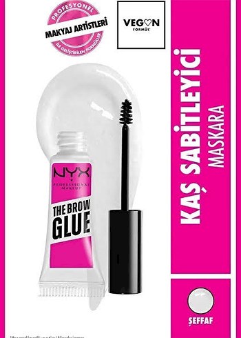 NYX The Brow Glue Şeffaf Kaş Sabitleyici Maskara