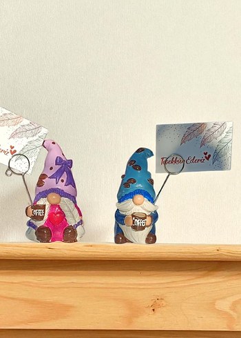  Beden mor Renk Mor Fiyonk Detaylı Gnome Dekoratif Not Tutucu
