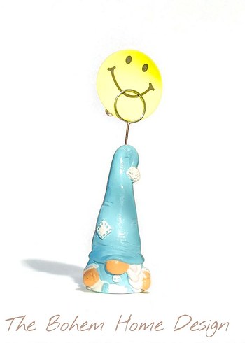 Mudo Concept Mavi Şapkalı Gnome Cüce not tutucu