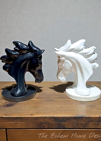 2li Siyah Beyaz At Figürü - Görsel 2