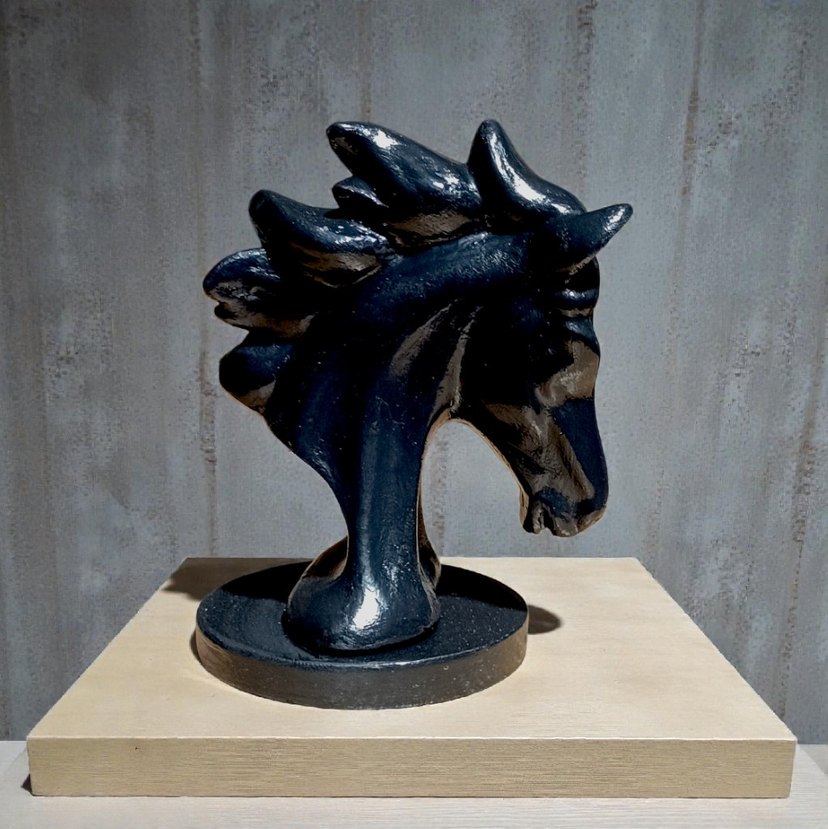 2li Siyah Beyaz At Figürü - Görsel 4