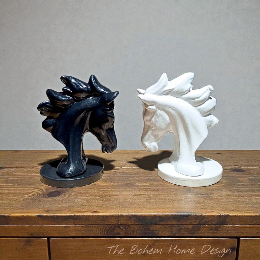 2li Siyah Beyaz At Figürü - Görsel 2