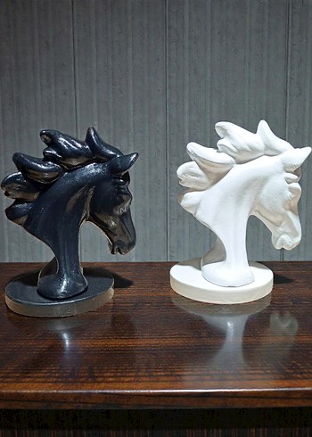 Siyah At Figürü Dekoratif Obje - Görsel 5