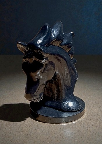 Siyah At Figürü Dekoratif Obje - Görsel 4