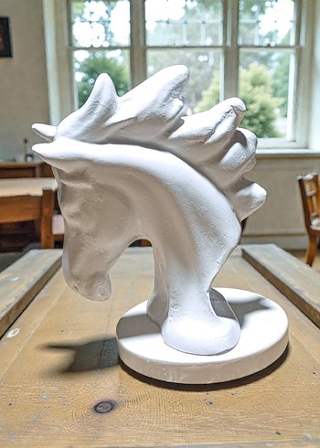 Beyaz At Figürin Dekor - Görsel 3