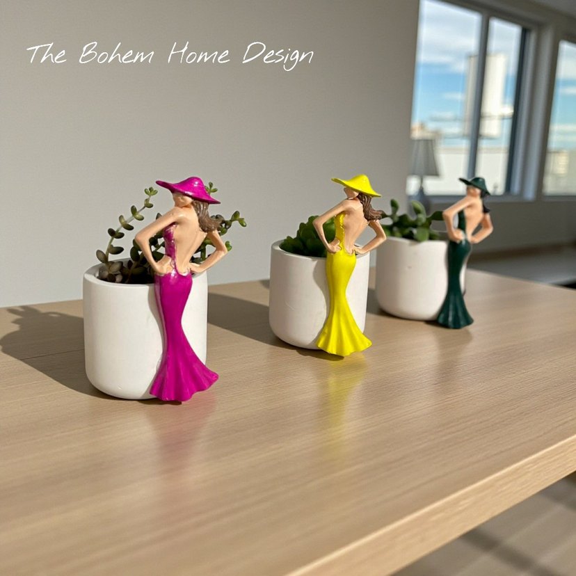 Paris Kız sukulent saksı - Görsel 2