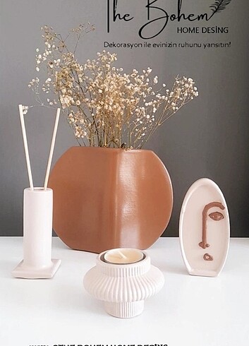 H&M Home Bohem vazo mum set 4parça