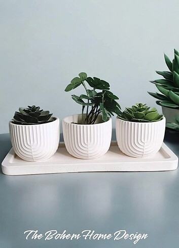 4 parça saksı set