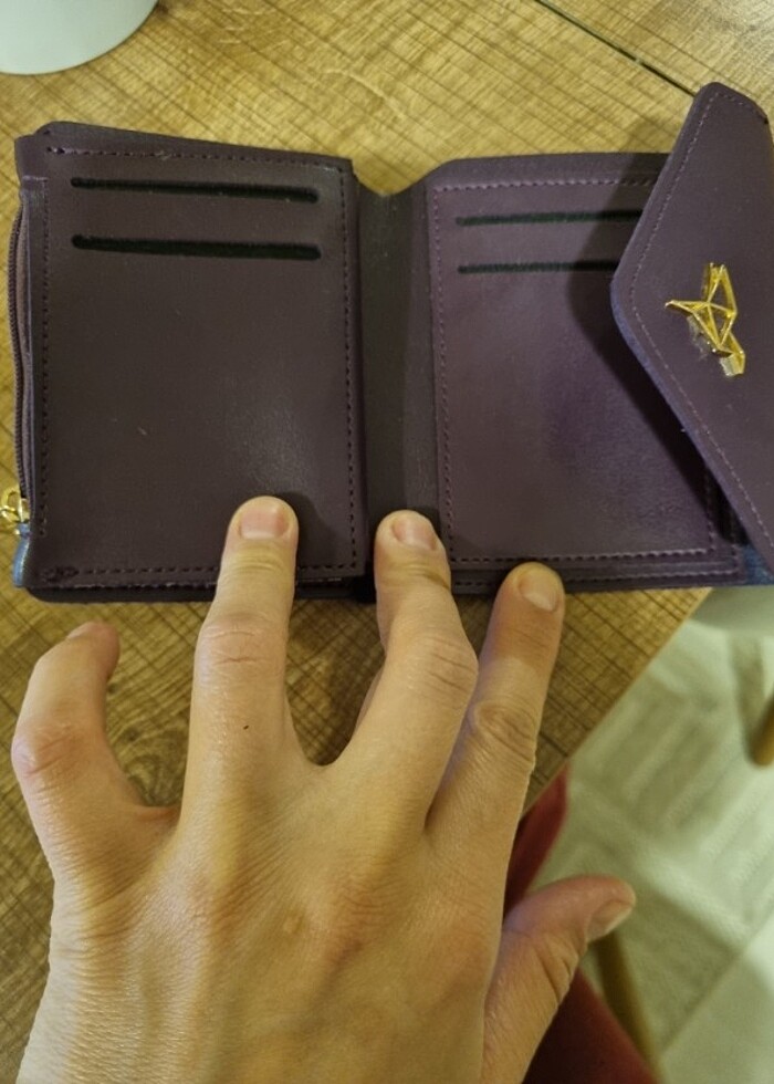 Garbalia mor kadın cüzdanı - Görsel 3