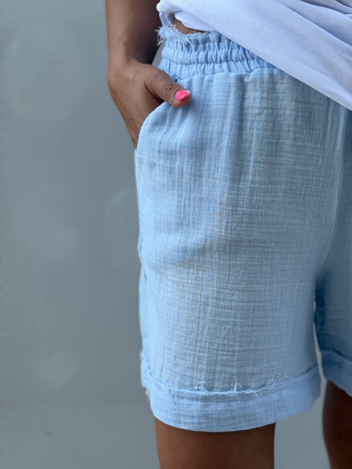 müslin kumaş Şort - Görsel 3