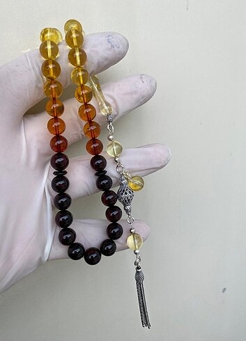 Multicolor küre kesim damla tespih 