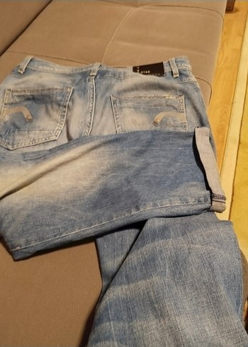 Gri Baskılı Kadın Denim Midi Jean - Görsel 5