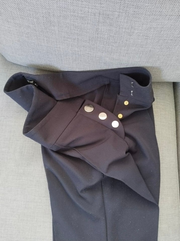 siyah Kemerli Kadın Kumaş Pantolon - Görsel 4