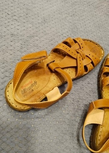 Bej Dolgu Topuklu Kadın Sandalet - Görsel 6