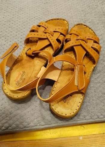 Bej Dolgu Topuklu Kadın Sandalet - Görsel 5