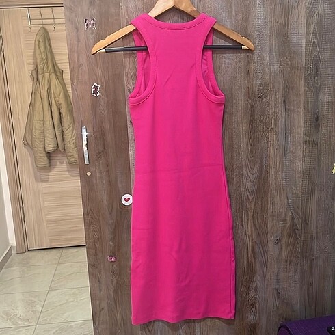 Diğer Ecrou Pembe Mini Elbise