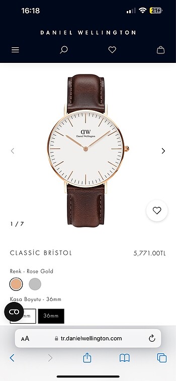 Daniel wellington saat