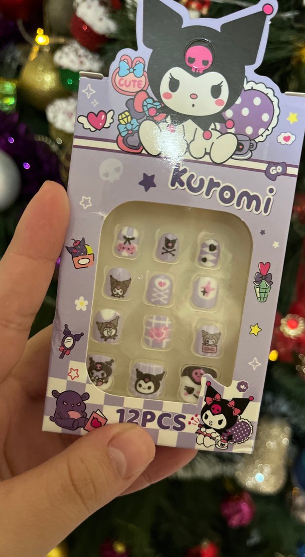 Mor Kuromi 12'li Tırnak Süsü Seti - Görsel 3