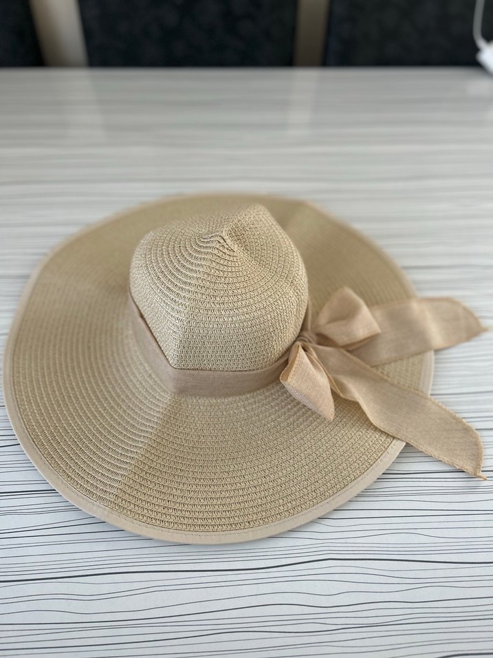Bej Bohem Kadın Hasır Şapka - Görsel 3