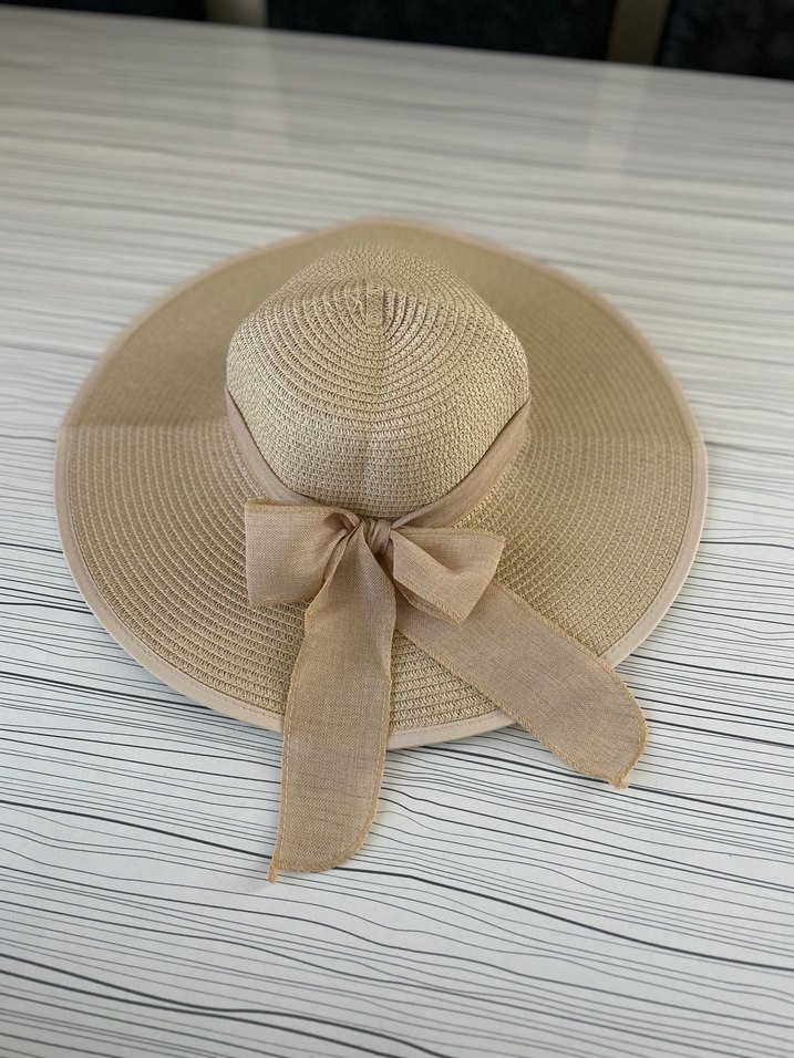 Bej Bohem Kadın Hasır Şapka - Görsel 2