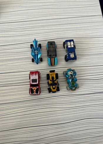 Renkli 6 Parça Mini Oyuncak Araba Seti - Görsel 2