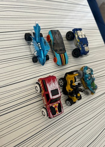 Renkli 6 Parça Mini Oyuncak Araba Seti - Görsel 3