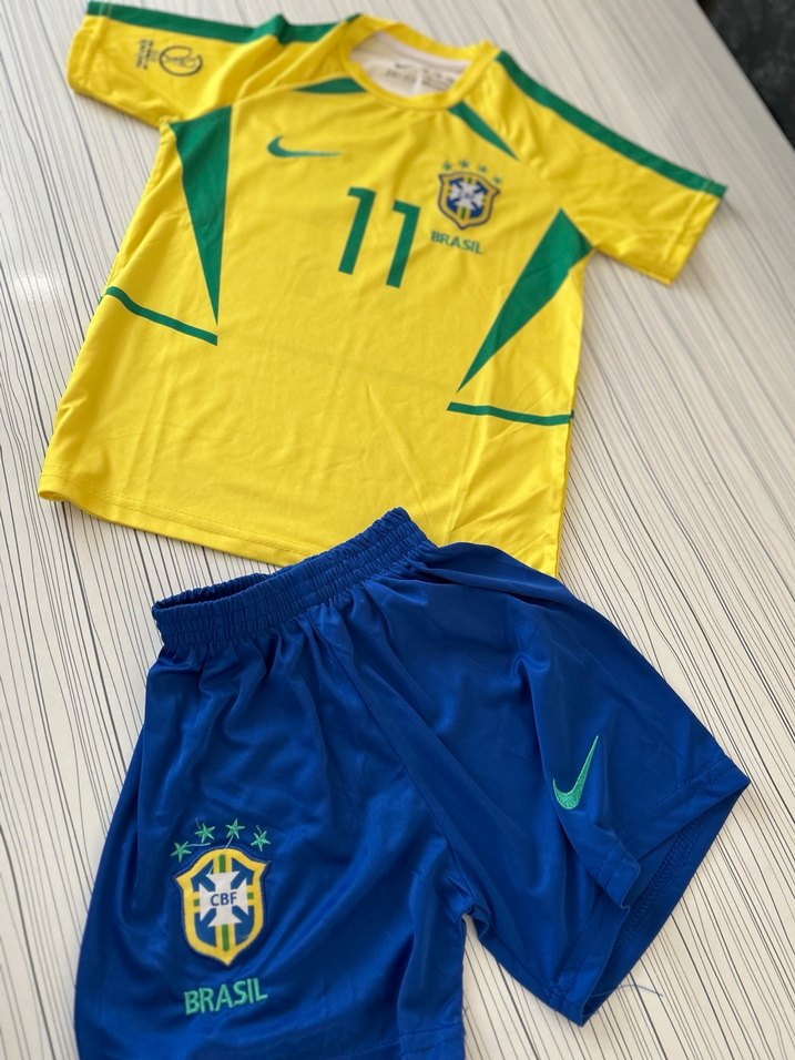 Sarı-Yeşil Brasil Erkek Kısa Kollu Forma Takımı - Görsel 2