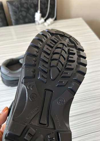 Erkek Gri Spor Biker Ayakkabı Velcro - Görsel 5