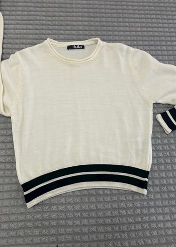 Kadın Beyaz Yarım Balıkçı Yaka Triko - Görsel 5