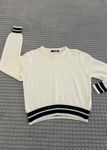 Kadın Beyaz Yarım Balıkçı Yaka Triko - Görsel 3