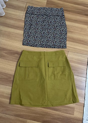 Kahverengi Kemerli Mini Etek - Görsel 3