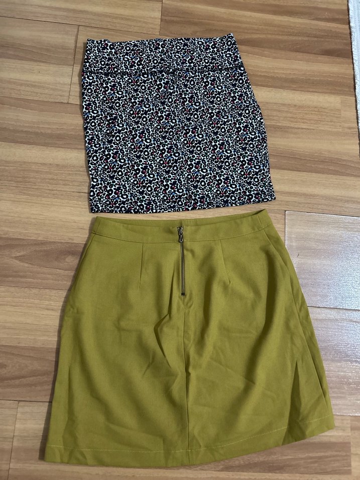 Kahverengi Kemerli Mini Etek - Görsel 2