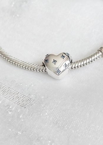 Pandora Cindirella Mavi Yıldız Kalp Charm