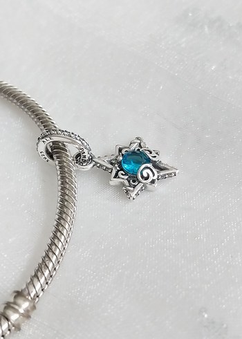 Beden çeşitli Renk Pandora Cindirella Mavi Yıldız Charm
