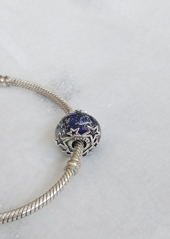  Beden mavi Renk Pandora Galaksi Murano Charm