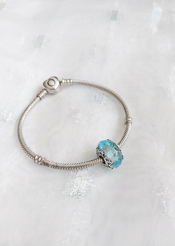 Pandora Pandora Buz Mavisi Kar Tanesi Murano Charm